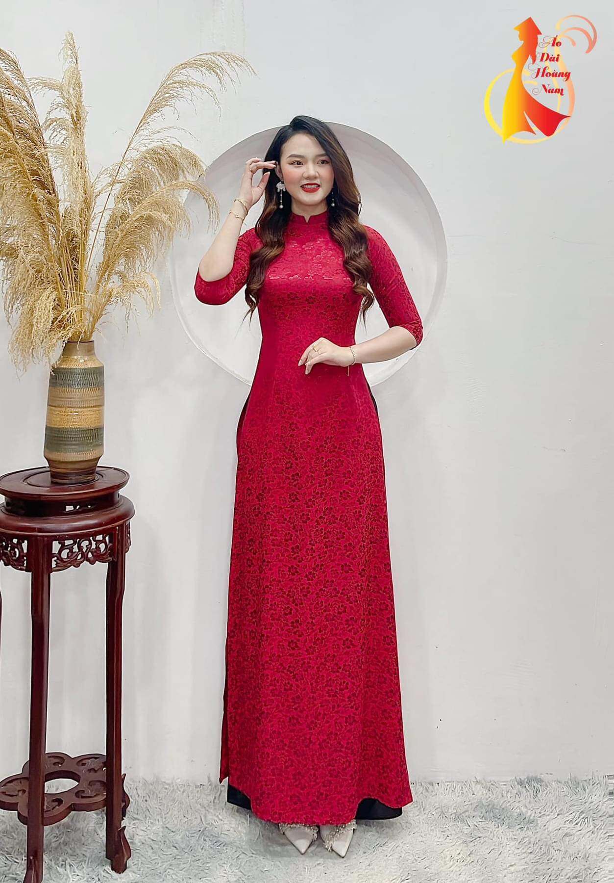 Áo dài gấm truyền thống (chỉ áo)