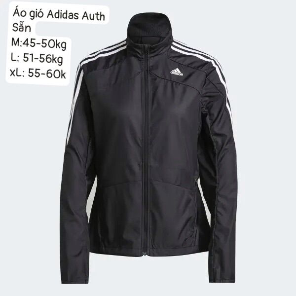 Áo khoác gió Adidas auth vợt ẩm Nhật