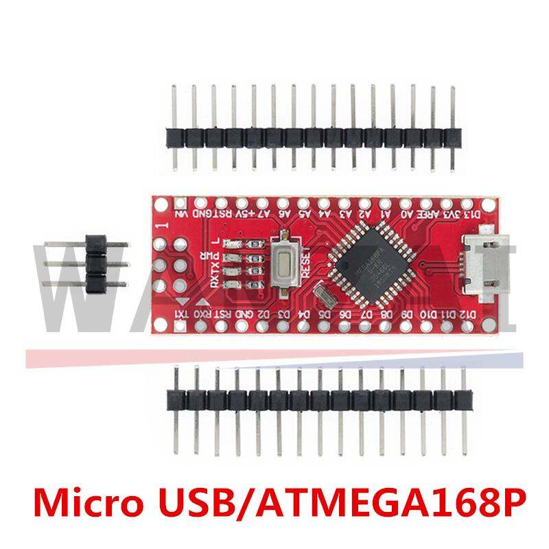 Nano Micro USB với Bộ nạp khởi động tương thích Nano V3 Bộ điều khiển màu đỏ cho Arduino CH340 trình điều khiển USB 16MHz Nano V3.0 atmega168p