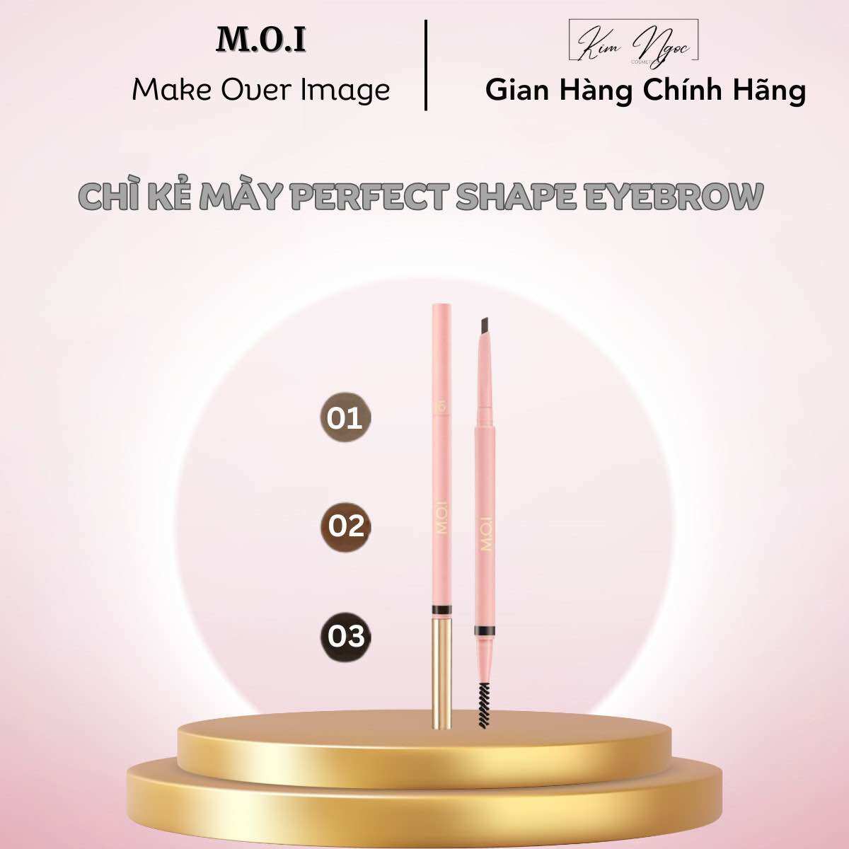 Chì kẻ mày perfect shape eyebrow m.o.i cosmetics hồ ngọc hà