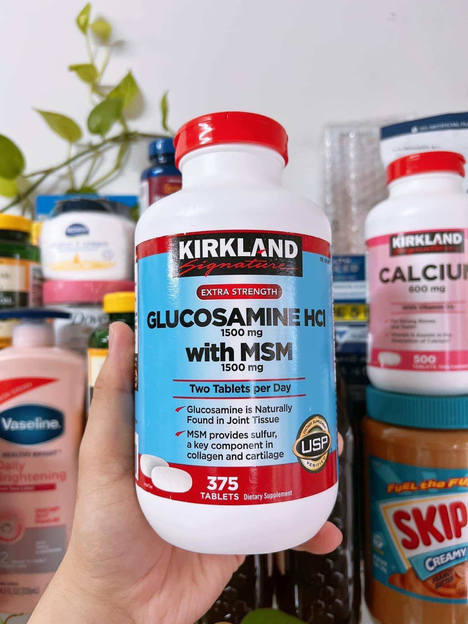 Viên Uống Bổ Xương Khớp Kirkland Signature Extra Strenghth Glucosamine HCL