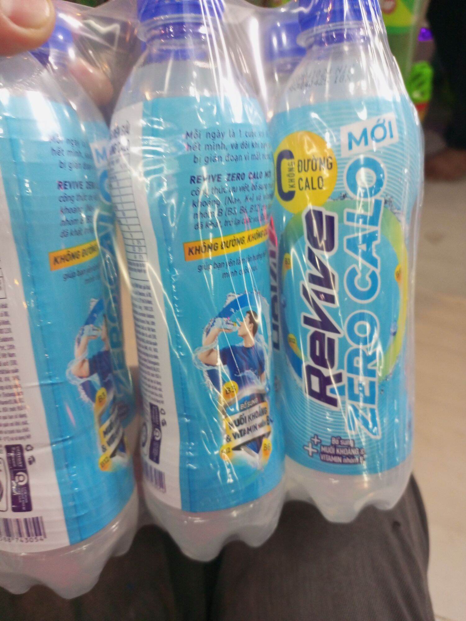 Lốc 6 chai revive zero calo + múôi khóang 500ml