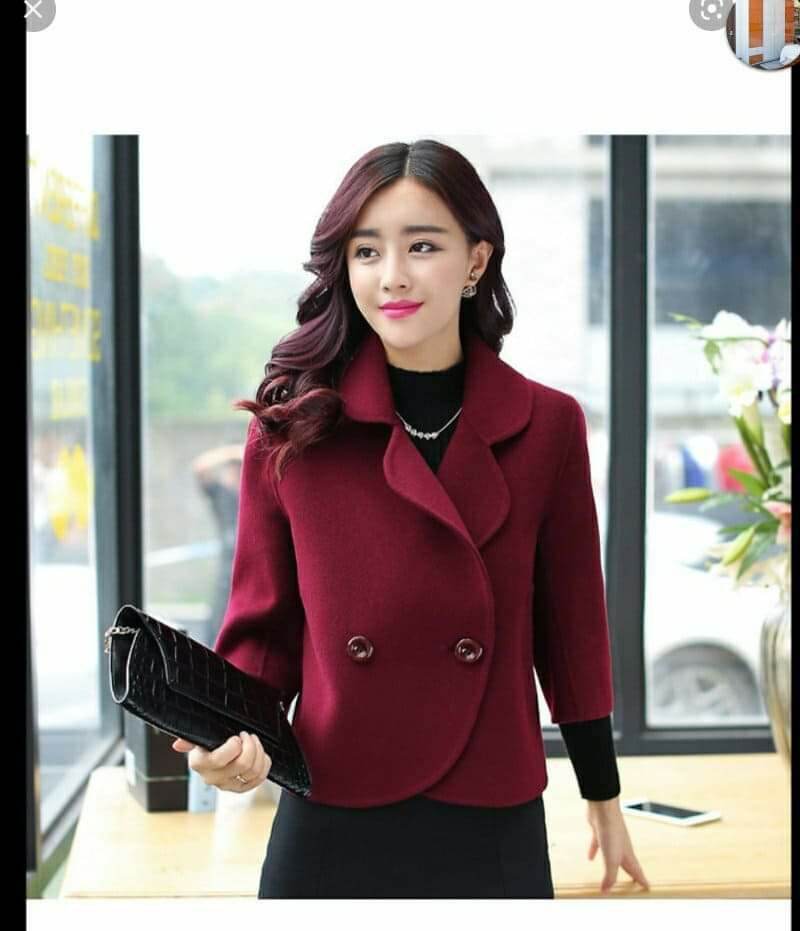 áo khoác dạ 2 lớp nữ