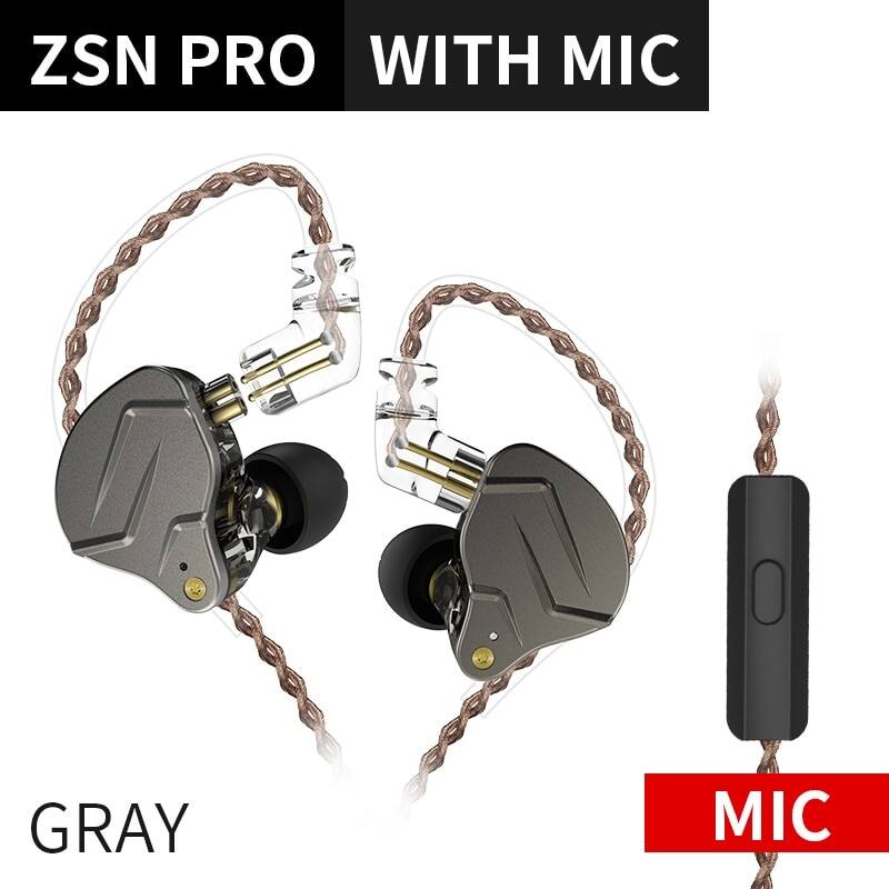 Kz zsn pro 1ba 1dd hybrid drive trong tai tai tai nghe hifi kim loại bass earbud thể thao âm nhạc tai nghe có thể thay thế