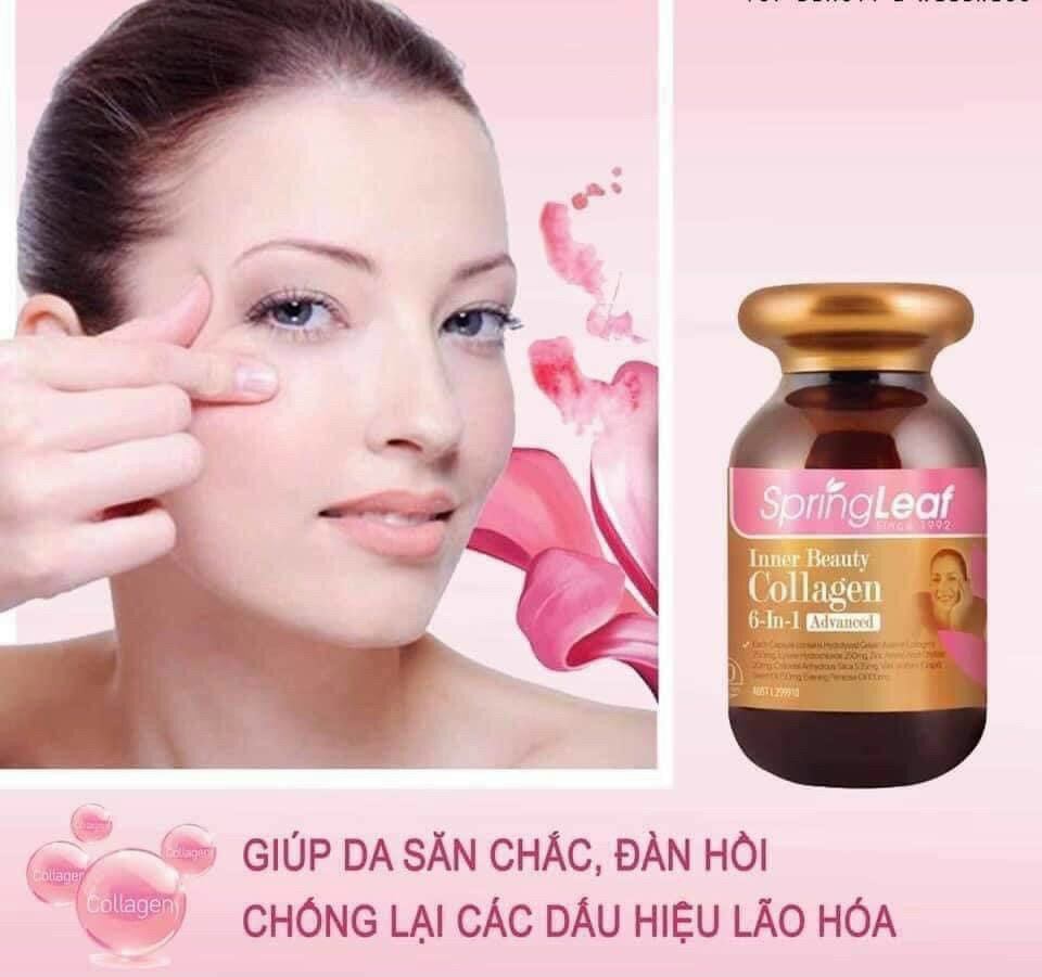 Viên uống Collagen 6 in 1 Spring Leaf Úc 90 viên