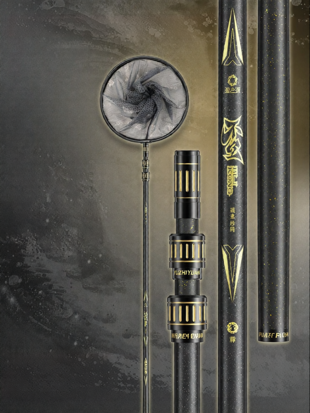 YUZHIYUAN | Cần Đánh Cá Bằng Carbon Siêu Nhẹ Có Thể Mở Rộng Bộ Đầy Đủ