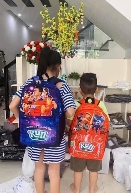 Balo kun dạ quang loại to cho bé