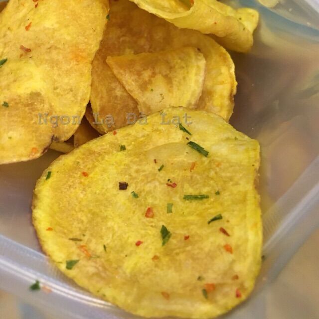 Khoai lang sấy mắm hành