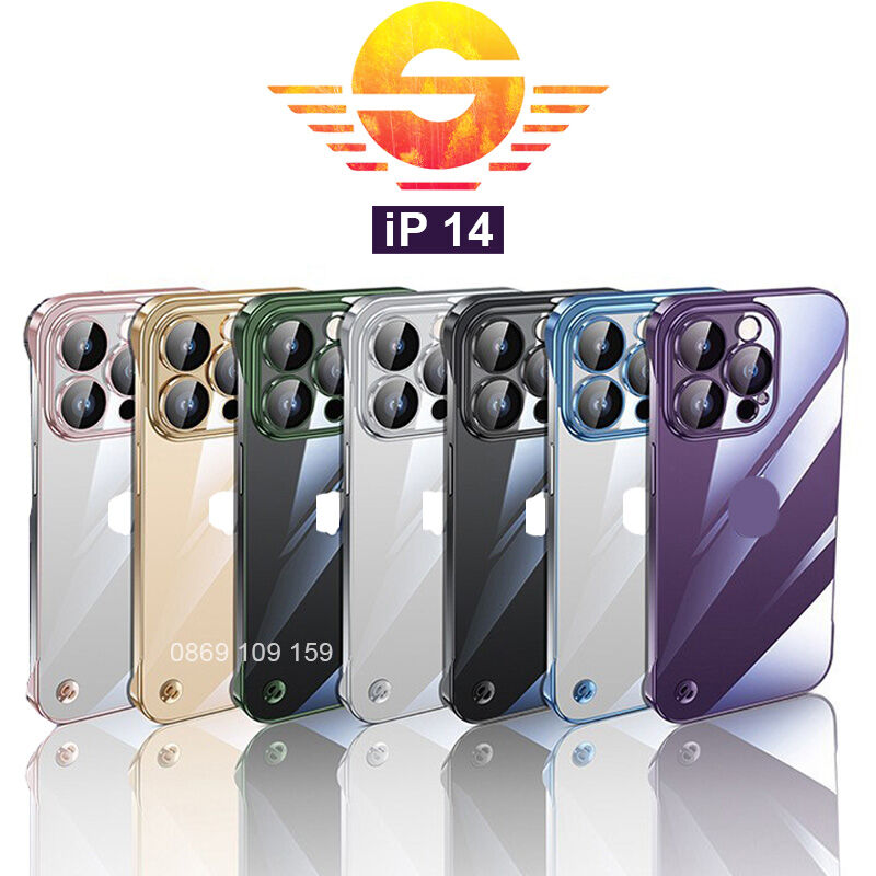 Ốp lưng iPhone 12/ 13/ 14 Plus/ 14 Pro Max Cứng PC Chống Ố