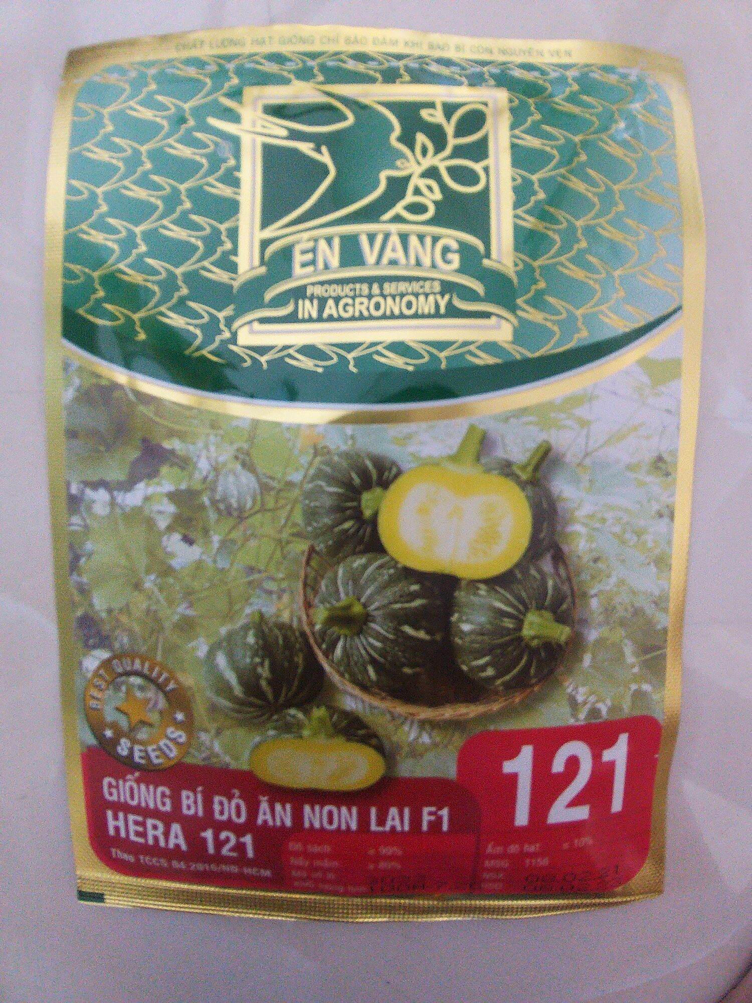 Hạt giống bí đỏ ăn non lai F1 Hera 121 Én Vàng gói 100 hạt.