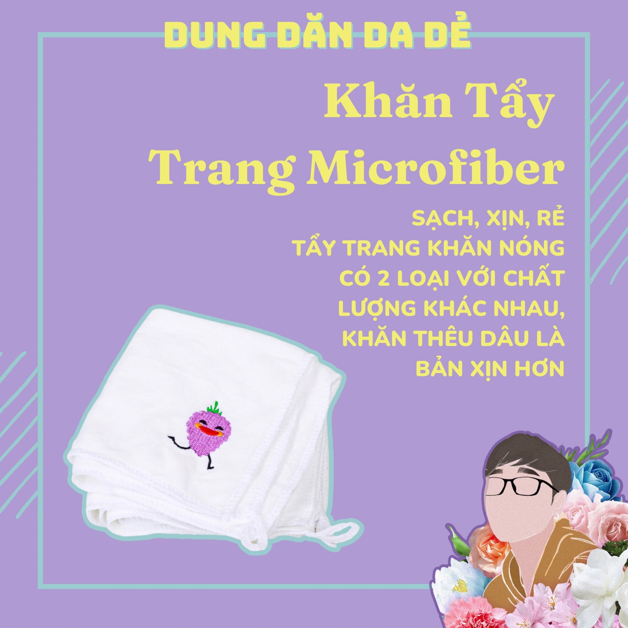 [HCM]Khăn Tẩy Trang Microfiber