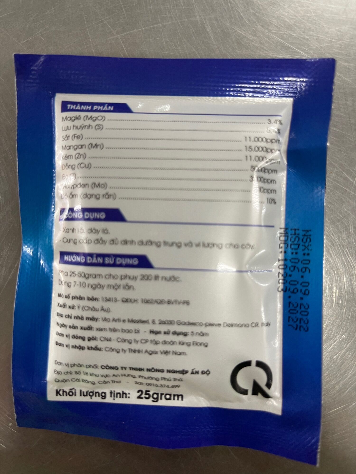 PHÂN BÓN LÁ VI LƯỢNG ALEXMAX MICROMIX COMBI  (25g)