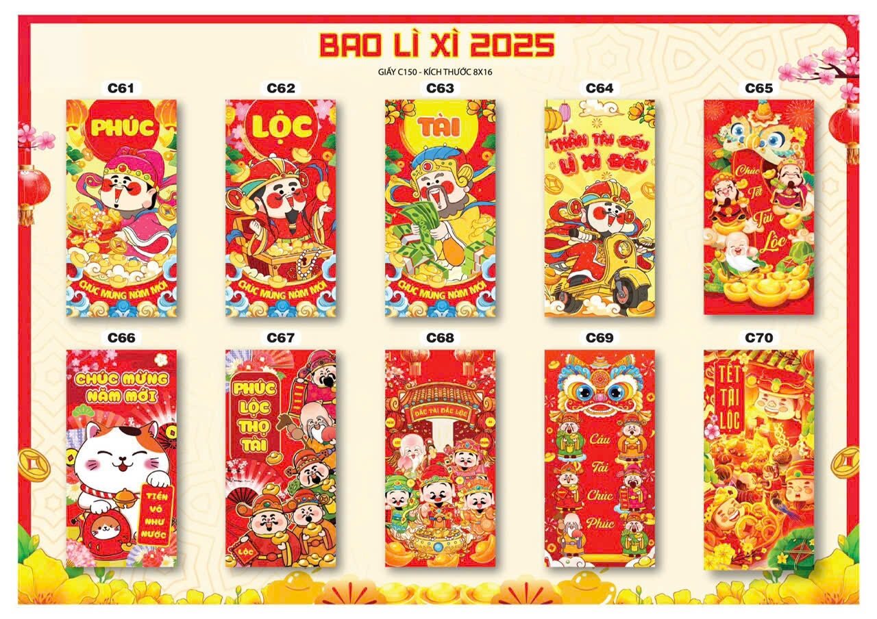 3000 bao lì xì giá rẻ 2025 tặng (300c ngẫu nhiên)