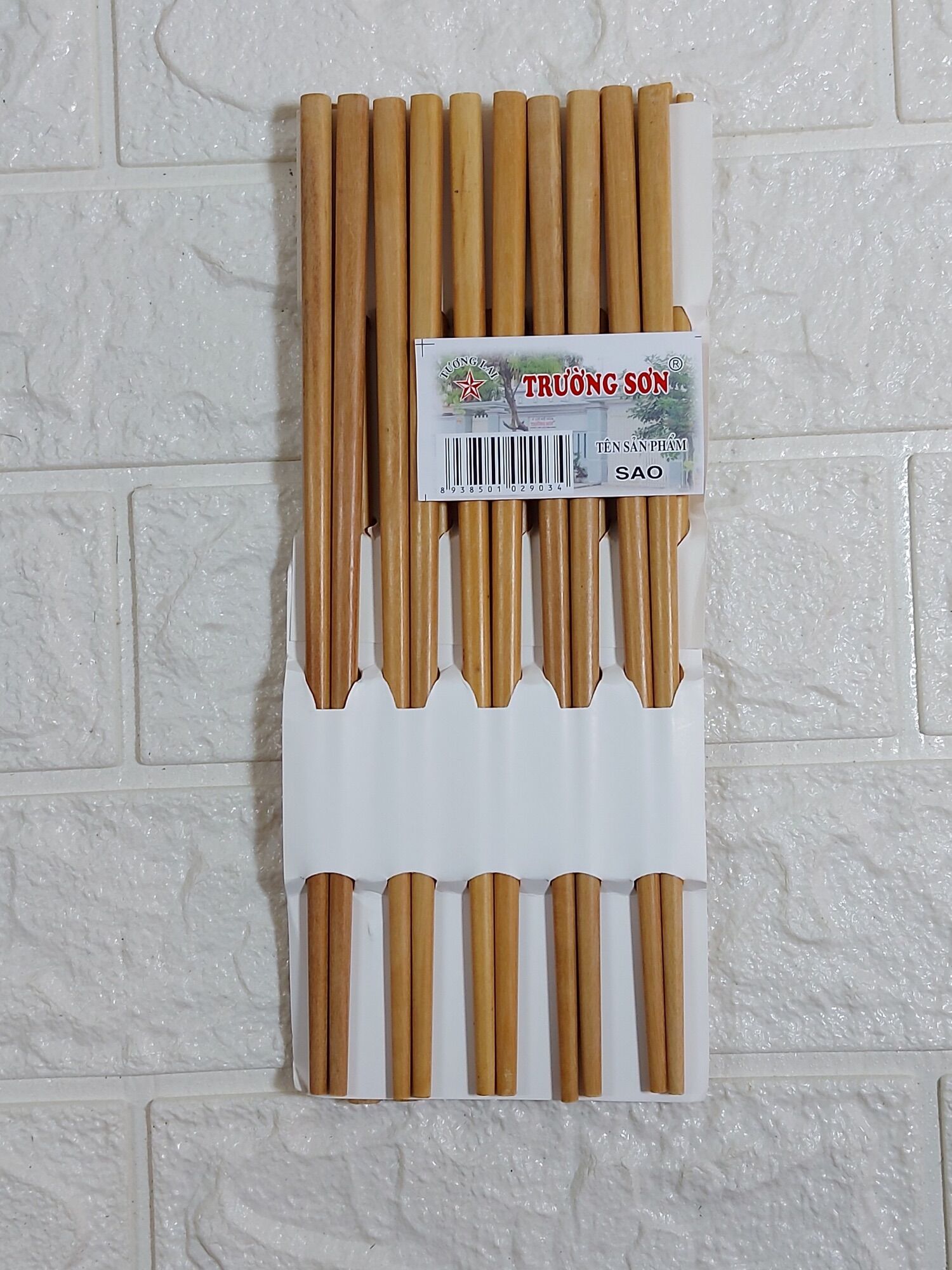 Đũa gỗ cao cấp, đũa gỗ sao Trường Sơn ( 1 vỉ 10 đôi)