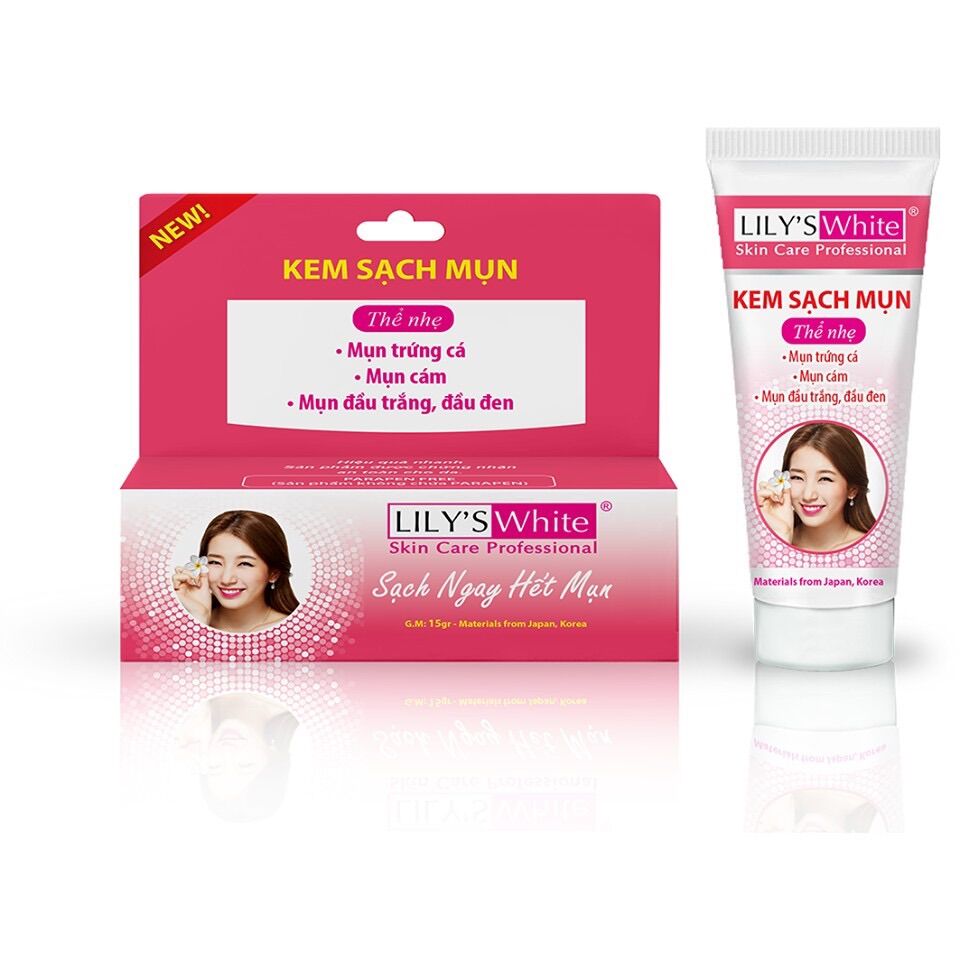 Kem mụn - trắng da - xoá thâm lily’s white thể nhẹ