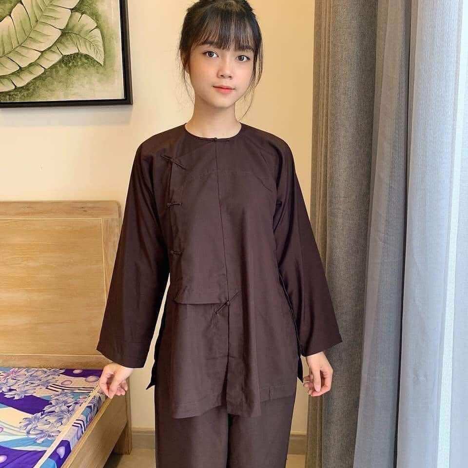 Bộ Vạt Hò nam nữ truyền thống - đồ lam đi chùa (46kg - 82kg)