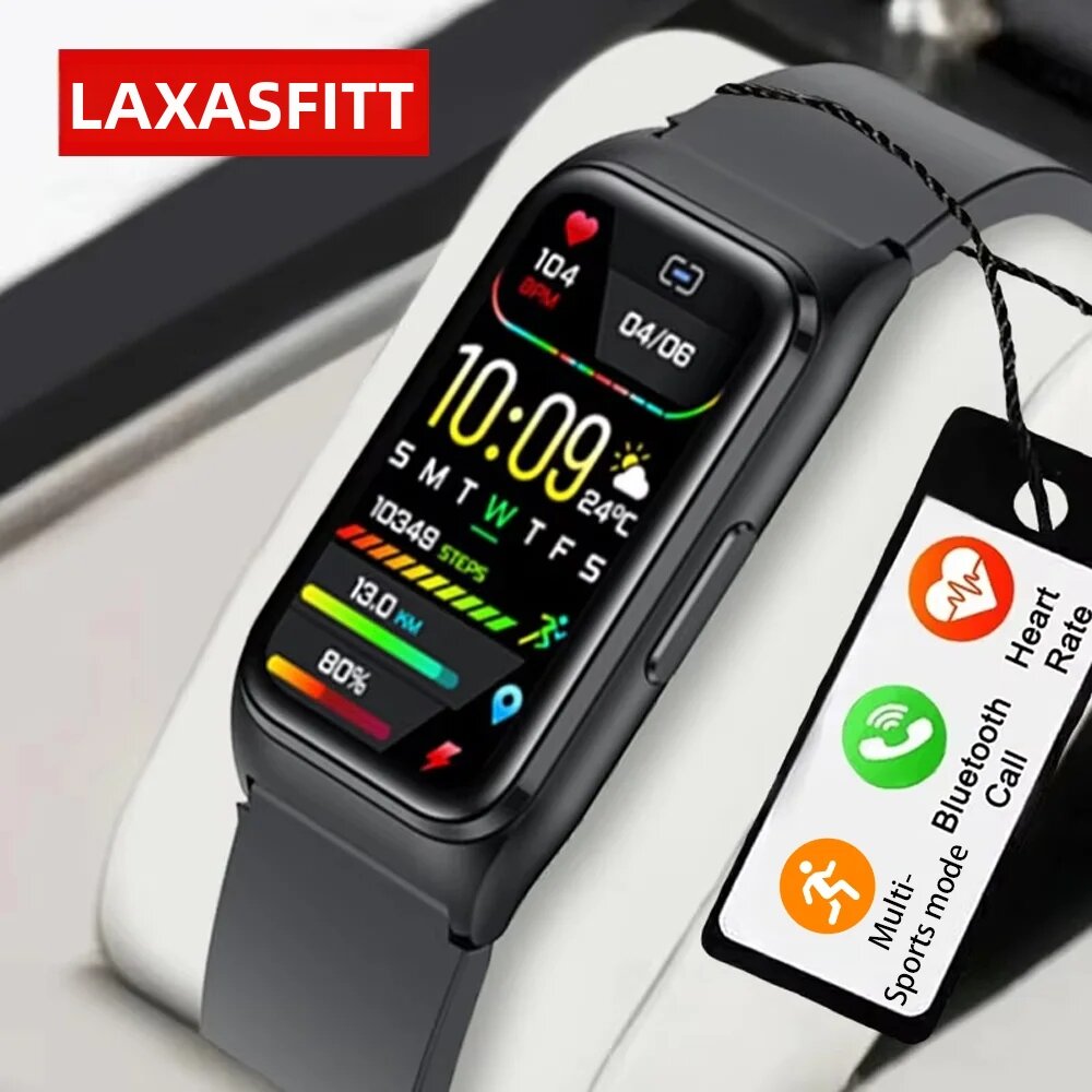 laxasfit | Đồng Hồ Thông Minh LAXASFIT Cuộc Gọi Bluetooth Theo Dõi Nhịp Tim Và Giấc Ngủ Đèn Pin Trợ Lý Giọng Nói Dành Cho Nam Và Nữ