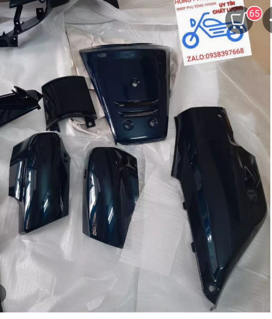 Combo wave thái 110 hàng vmv màu xanh nhớt..gồm dàn áo+chóa đèn+lái sau và xinhan luôn tem 3 lớp..