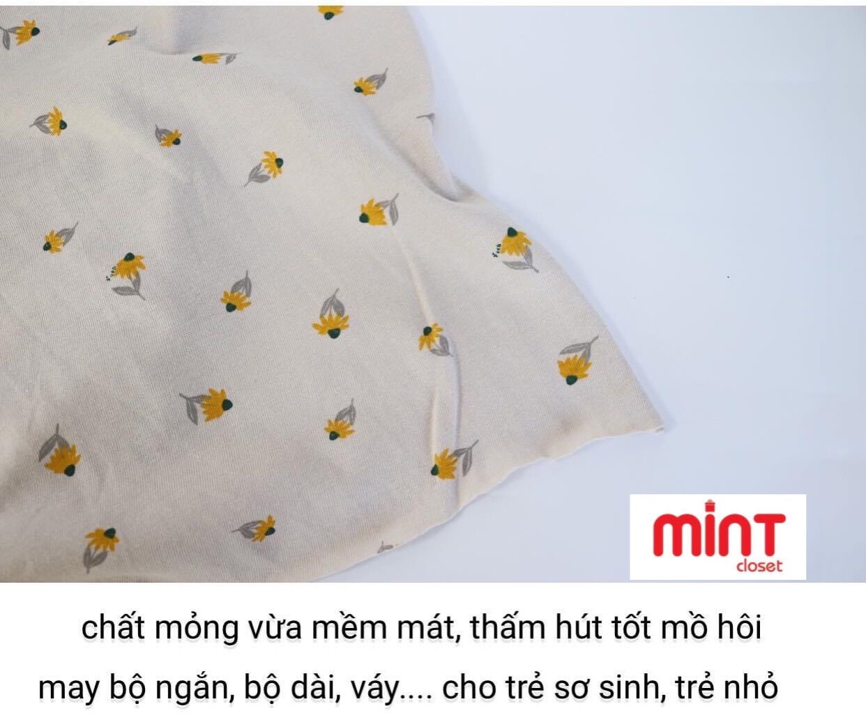 Vải cotton 2 chiều may đồ cho bé T02/22