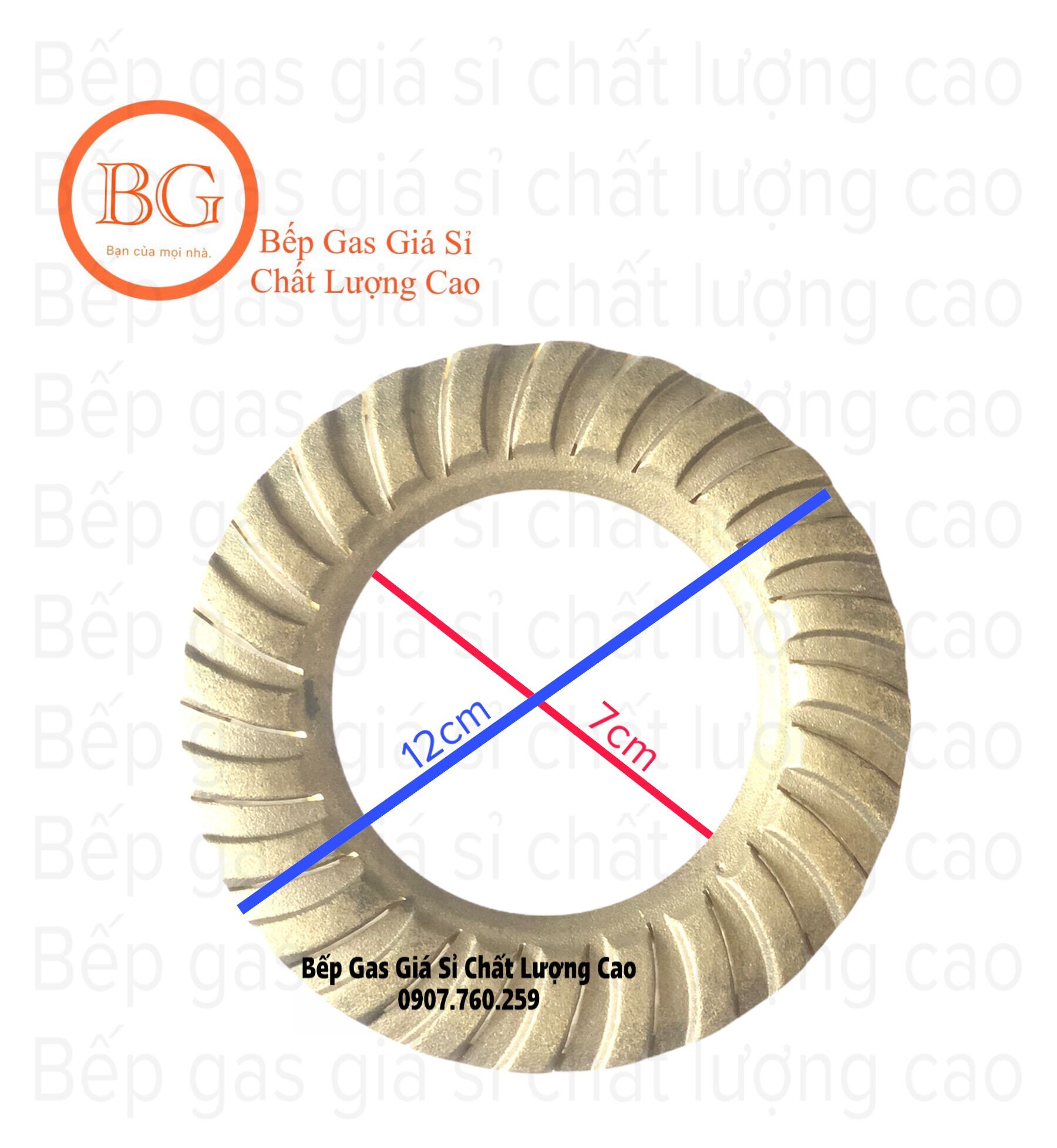 Mâm chia lửa Bếp Gas Âm Torino