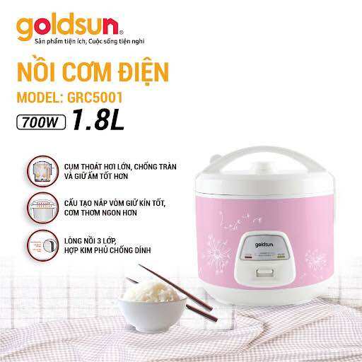 [HCM]Nồi cơm điện golsun 1,8l