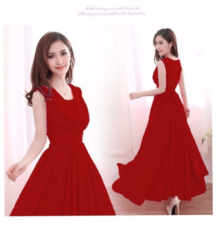 Đầm maxi cổ đổ (mã 49)