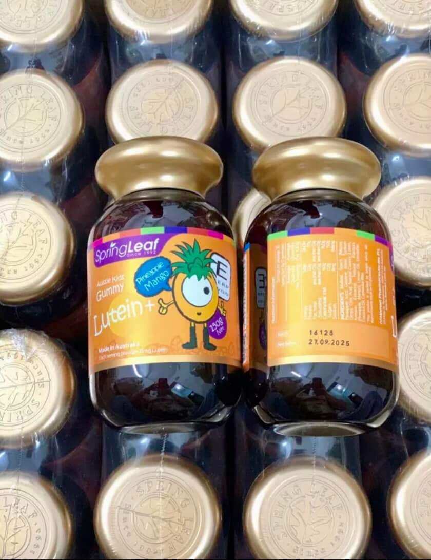 Kẹo dẻo hỗ trợ bổ mắt thị lực Spring Leaf Gummies Lutein cho bé Springleaf