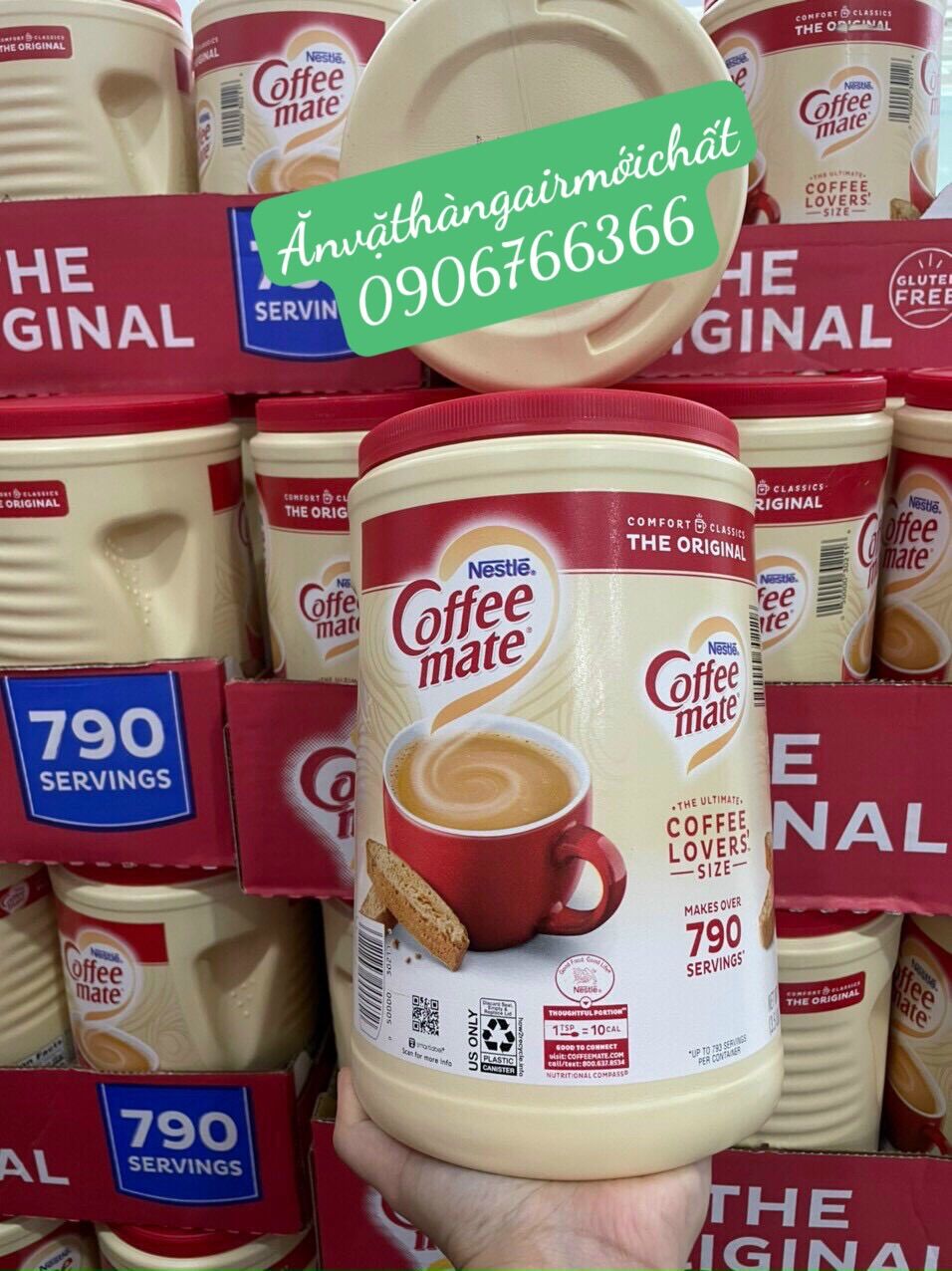 [NEW DATE 12/2025]Bột Kem Coffee Mate Mỹ Hộp 1.5 kg