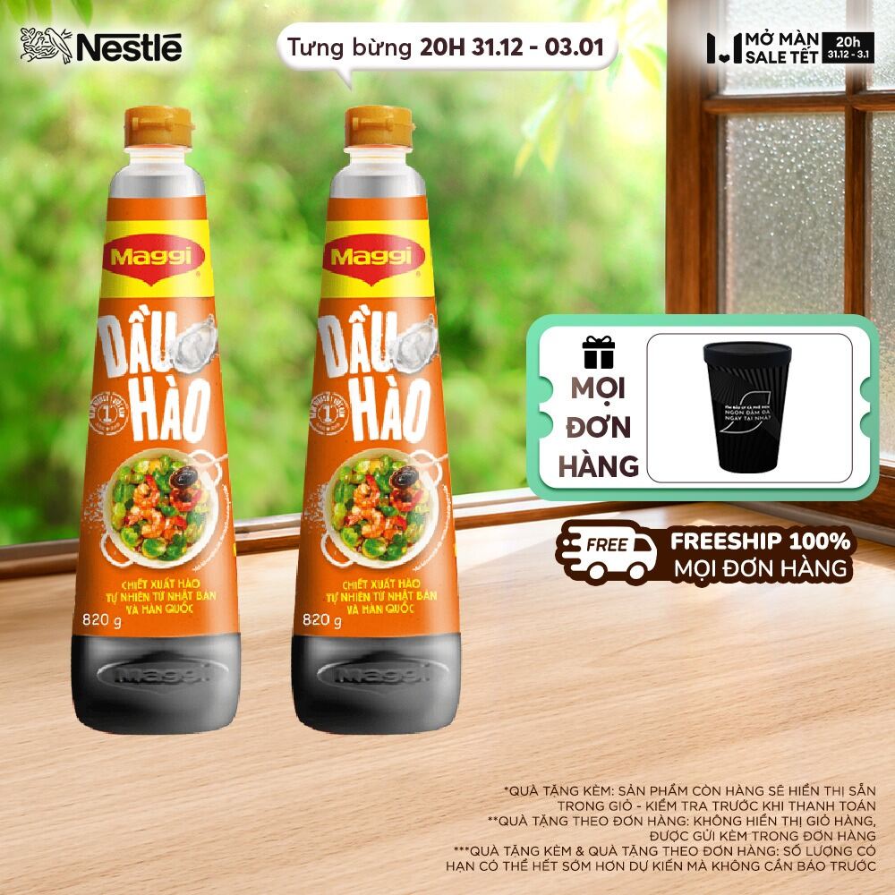 FREESHIP TOÀN QUỐC COMBO 2 Dầu hào MAGGI® chai 820g