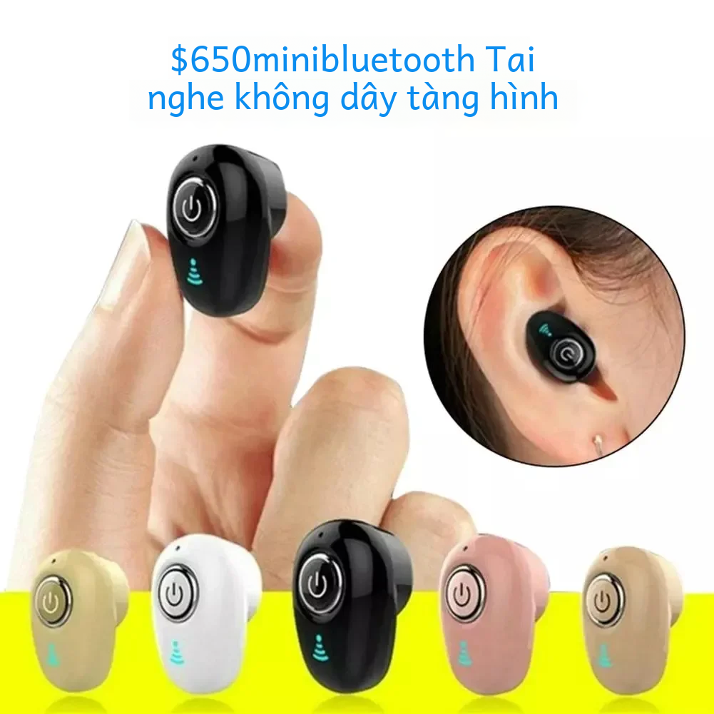 Tai nghe Bluetooth không dây mini S650 Âm thanh nổi trong tai có micrô