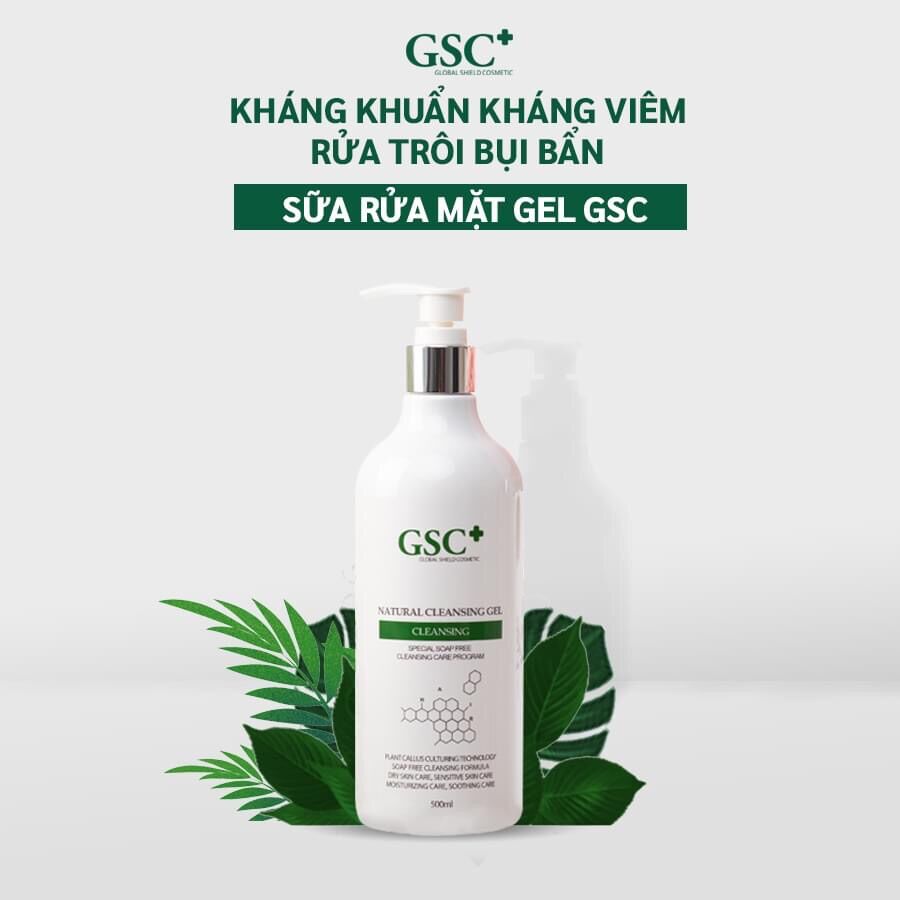 Sữa rửa mặt gel Hàn Quốc GSC 500ml