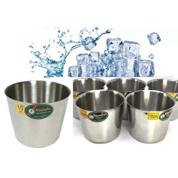 Combo 10 Chung Làm Đá Inox - Nhôm