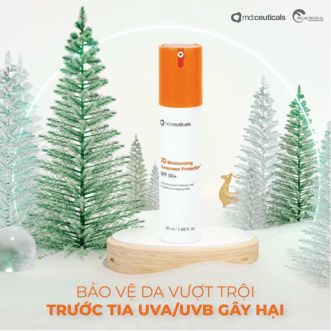 [CHÍNH HÃNG] Kem Chống Nắng Md:ceuticals 3D Moisturizing Sunscreen Protection SPF 50+
