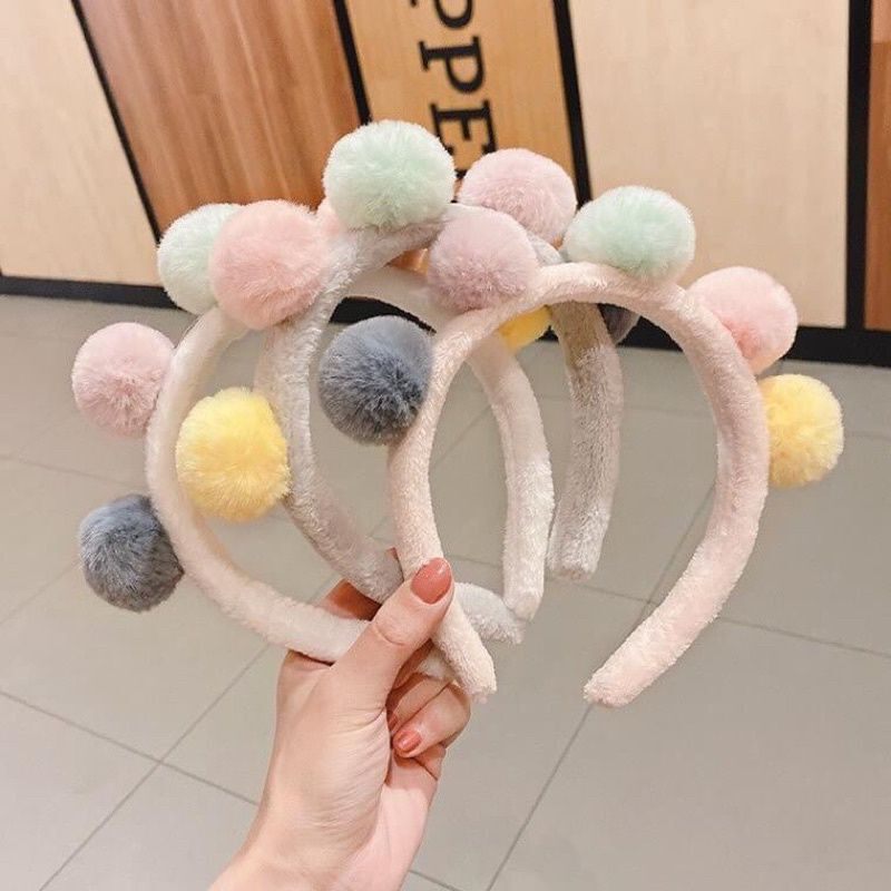 Băng đô cài tóc rửa mặt 5 cục bông