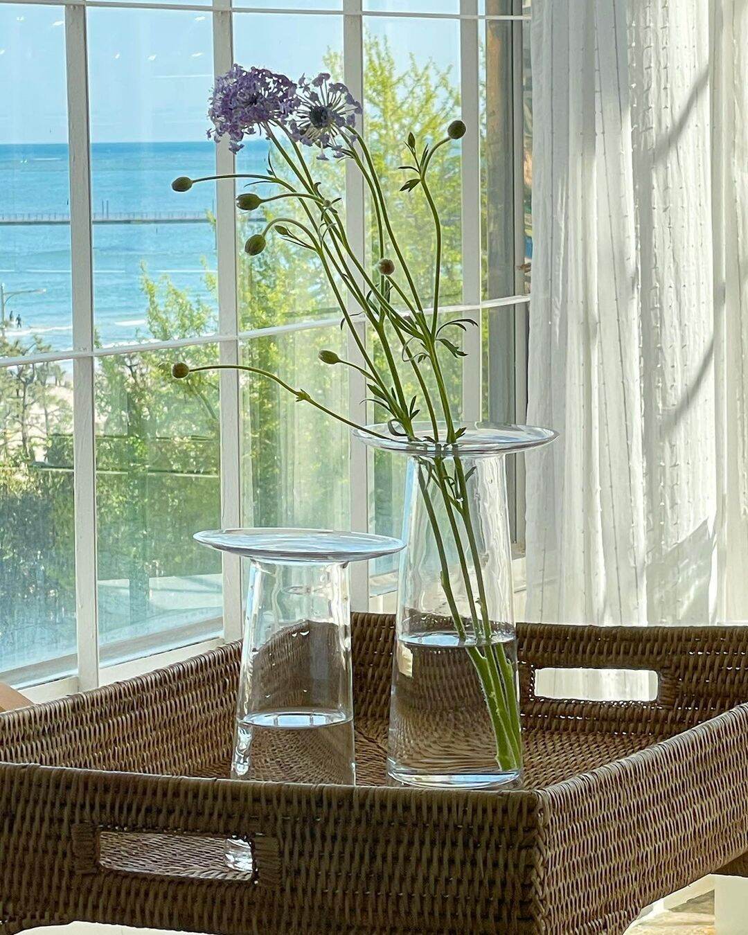 [HCM]Lọ hoa cổ bè thuỷ tinh [Mici Decor] trang trí chụp ảnh