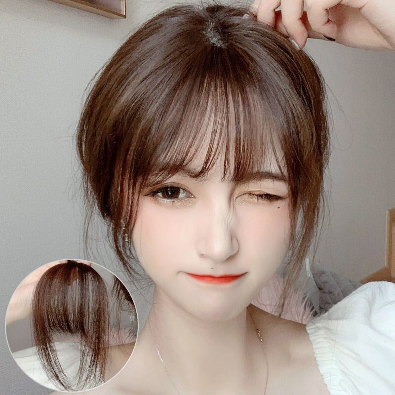 TÓC THẬT TÓC MÁI THƯA PHONG CÁCH HÀN QUỐC M010