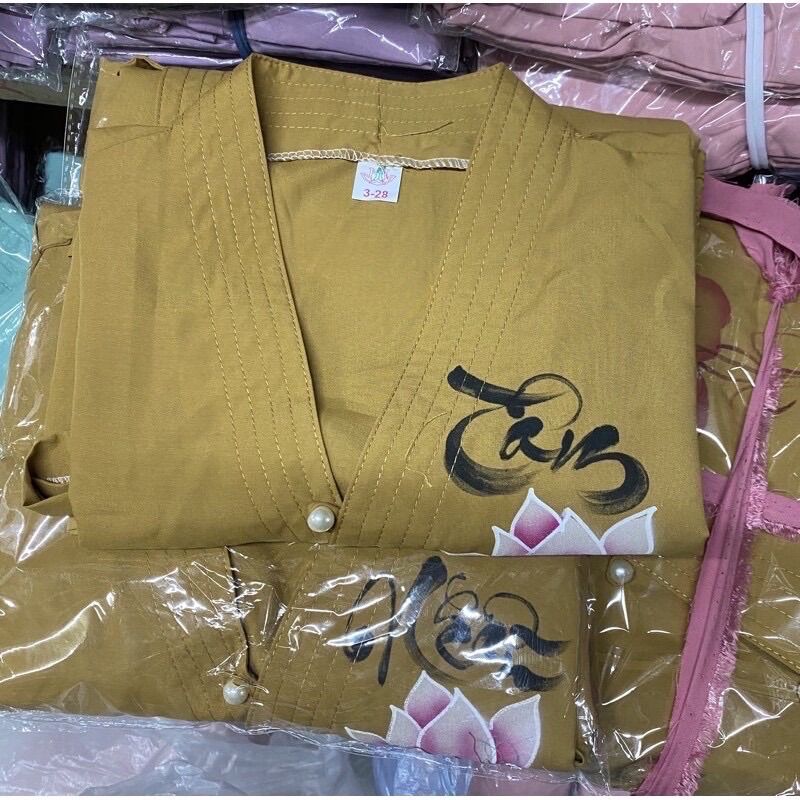 Đồ Lam Đi Chùa 🌸 Mẩu Bà Lai Nhật Vẽ
