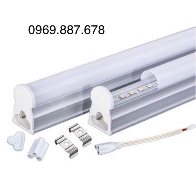 Đèn led t5 t4, led liền máng liền thân 3 tấc 8w
