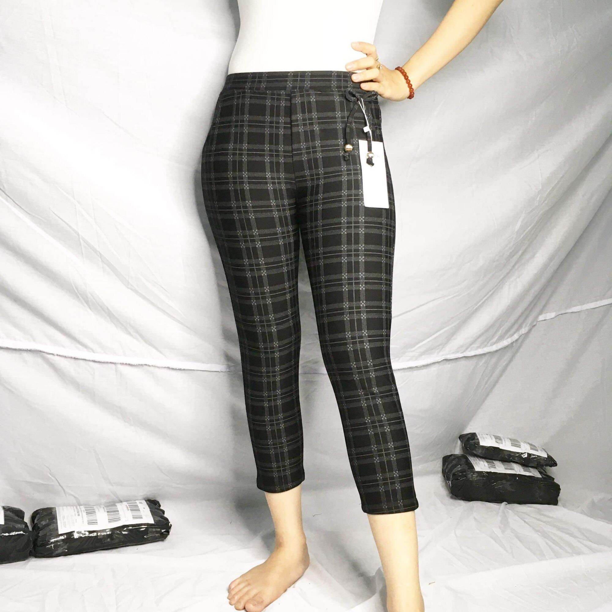 [HCM]Quần karo lửng lưng thun hàn quốc size 40-65kg (khách coi phần mô tả dùm shop nhé)