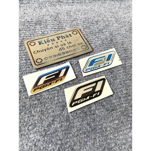 Tem decal Fi PGM-fi nhựa nổi không bay