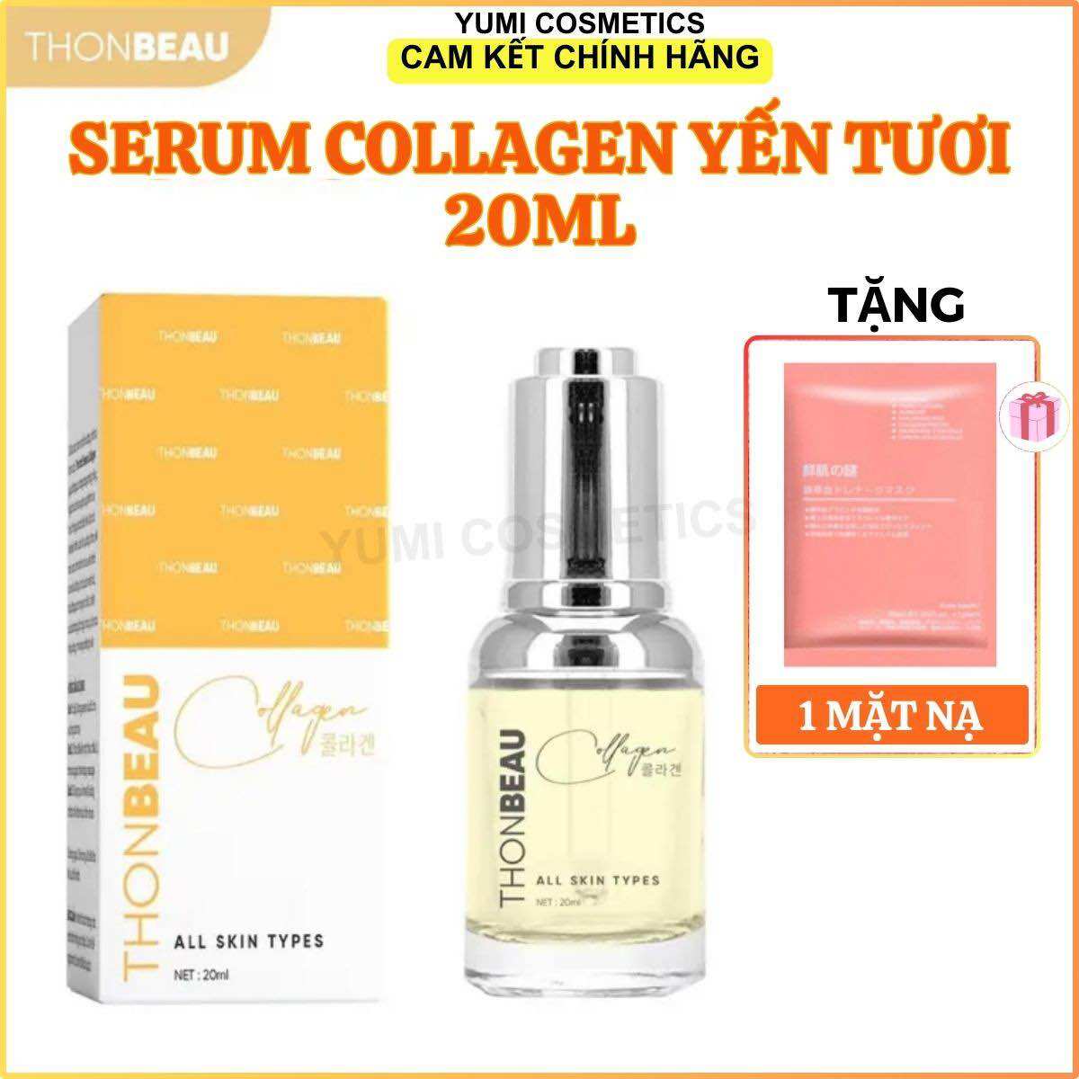 Tinh chất serum collagen yến tươi giúp da mịn màng căng bóng