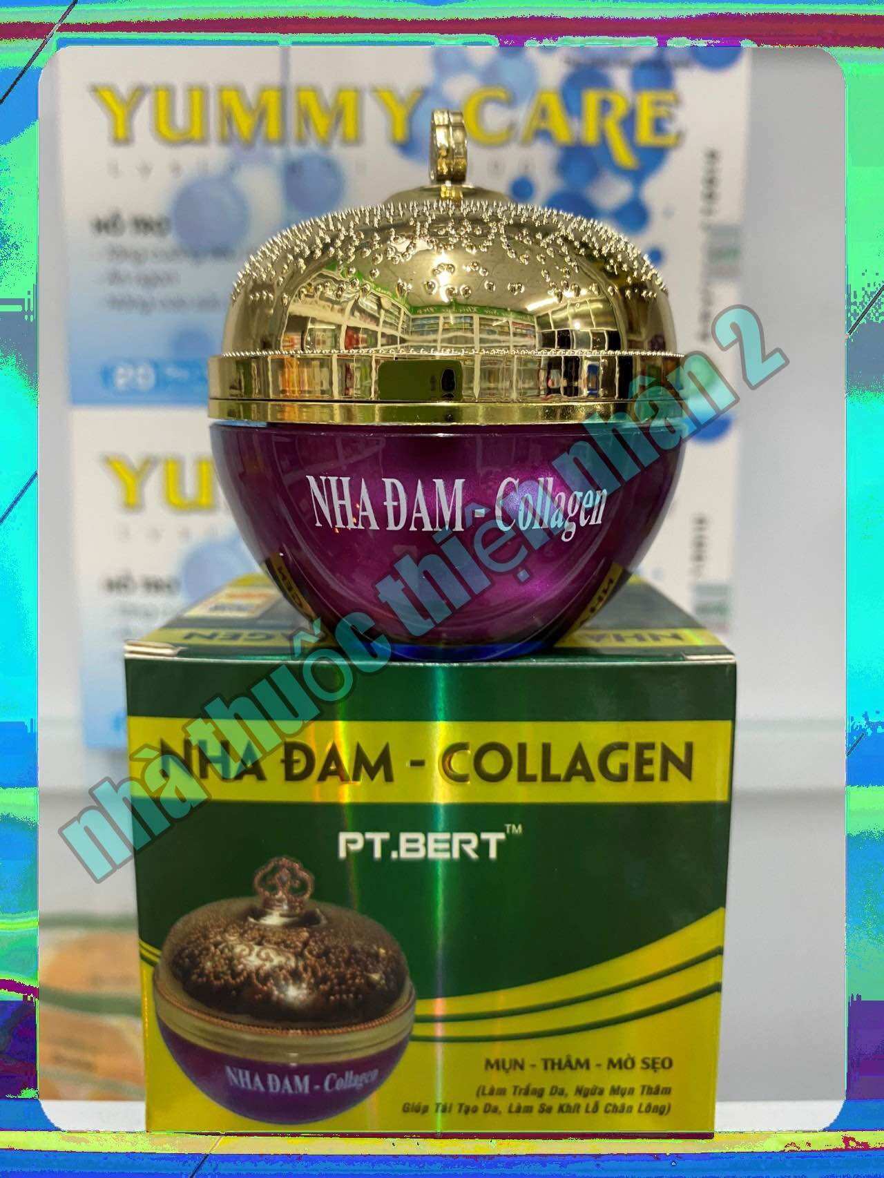 kem mụn thâm, mờ sẹo ,nha đam Collagen pt bert ( hộp15g, 20g, 30g)