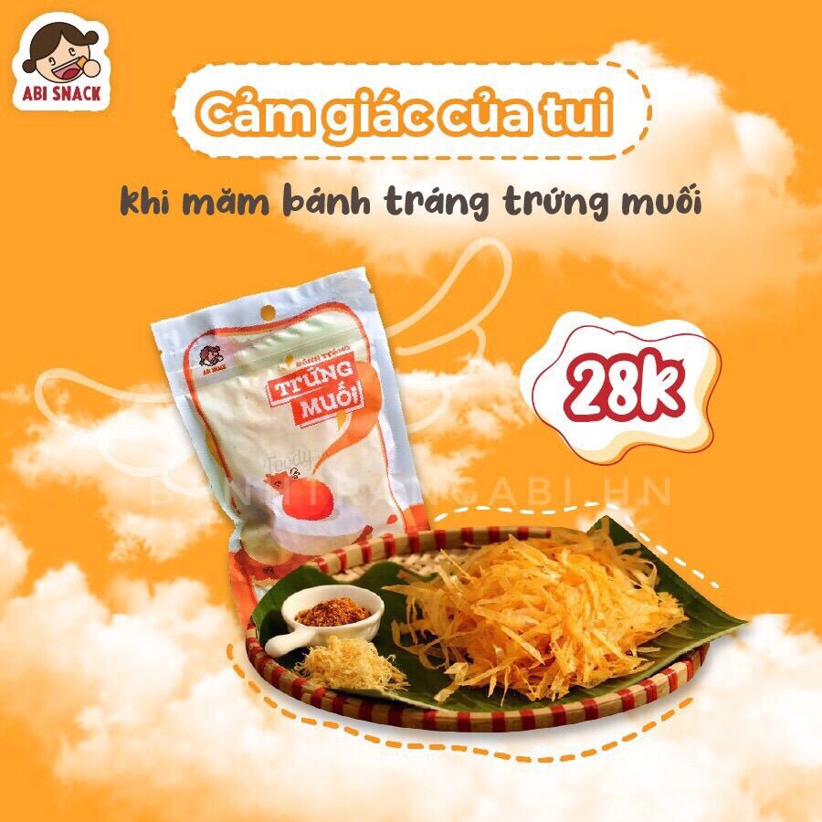 Bánh tráng trứng muối abi - abi snack - giá gốc