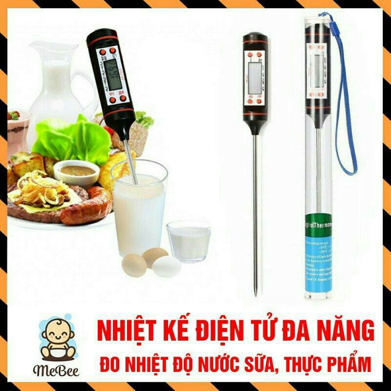 Nhiệt kế điện tử đa năng đo nhiệt độ pha sữa, pha nước, thực phẩm