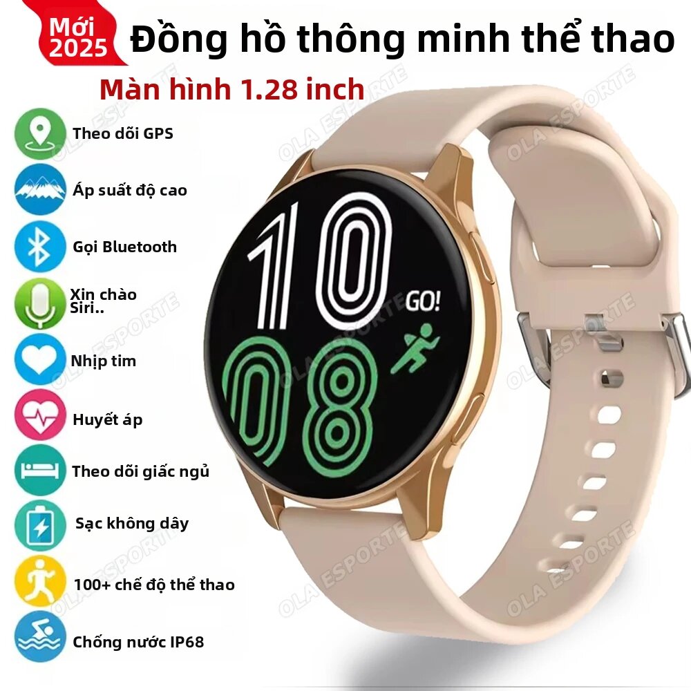 Đồng Hồ Thông Minh Thể Thao Unisex Với Chức Năng Gọi Thoại, Theo Dõi Nhịp Tim & Giấc Ngủ, Màn Hình 1.28 Inch, Thông Báo Thông Minh, Xem Trước Tin Nhắn, Theo Dõi Thể Dục