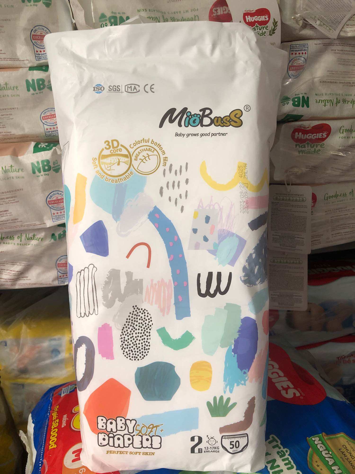Tã quần miobuss size xl50 miếng 10-14kg