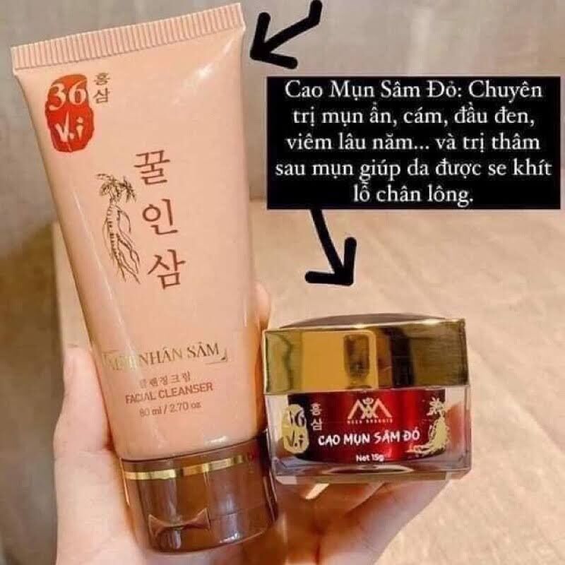 [HCM]cao mụn sâm đỏ  15 g hũ lớn