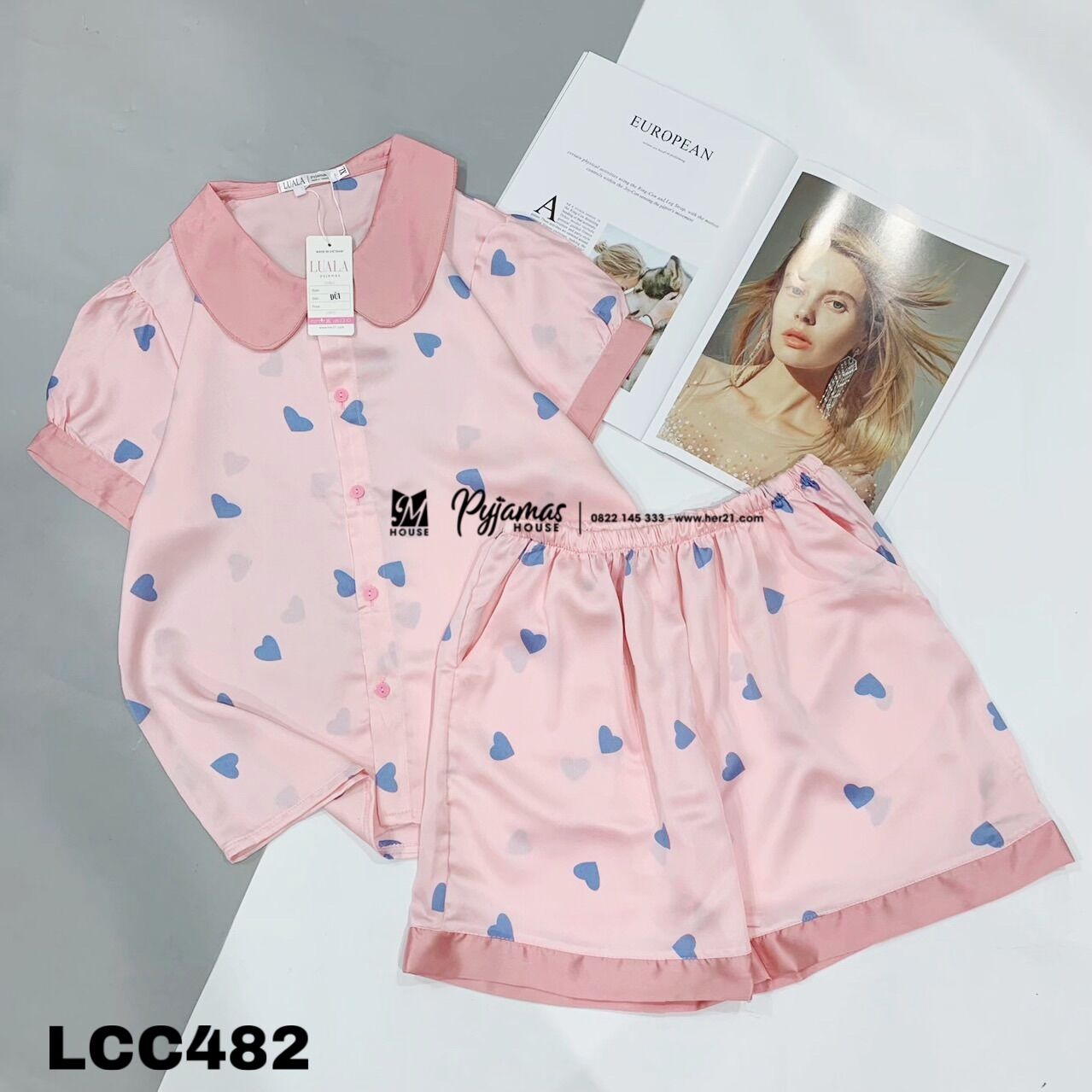 Bộ lụa cộc đùi