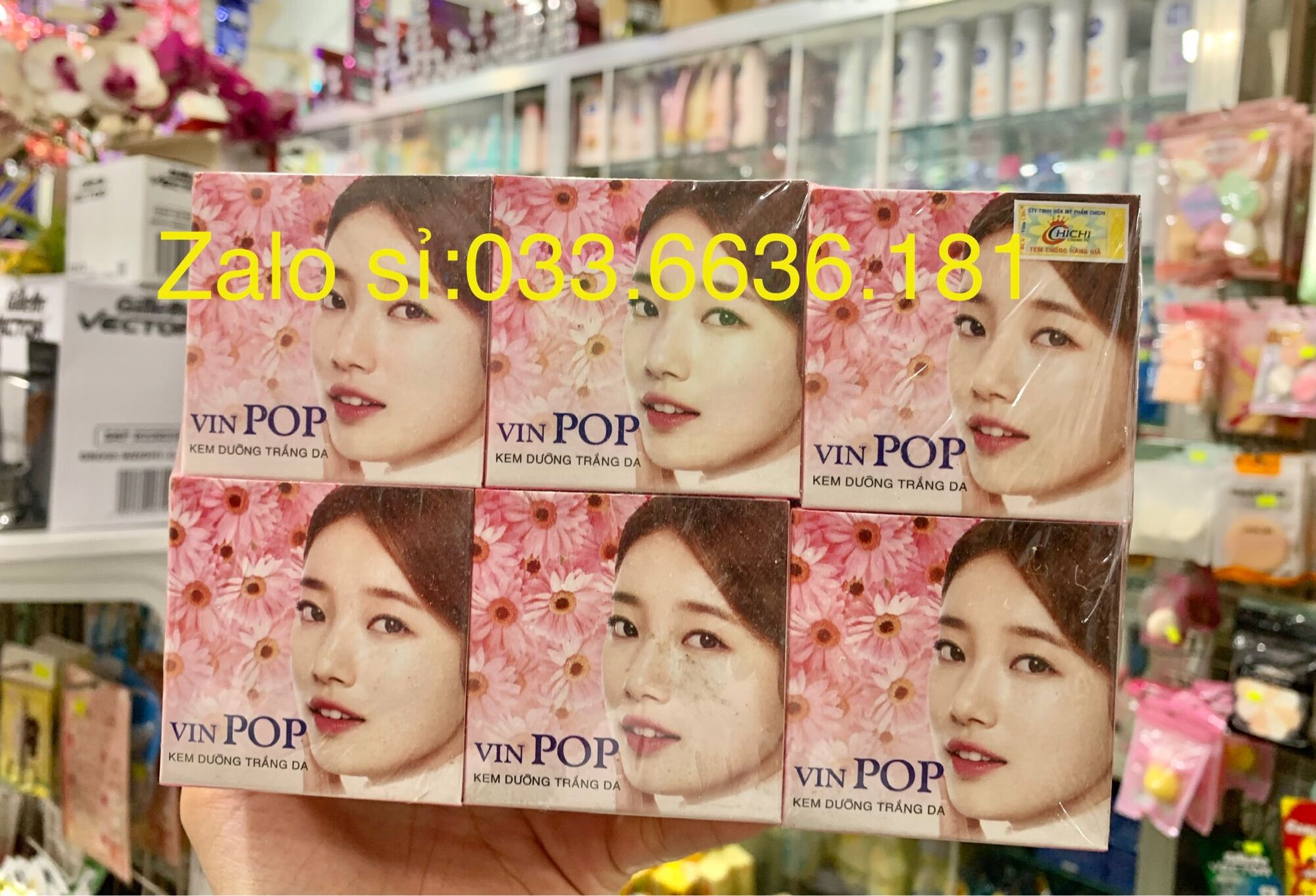 Sỉ 1 lố 12 hủ kem pop chi chi xịn hủ 4g