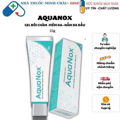 Gel bôi aquanox 25gr - gel bôi viêm da cơ địa, chàm ngứa , tổ đỉa, da cơ địa, hắc lào, nấm ngứa đầu.